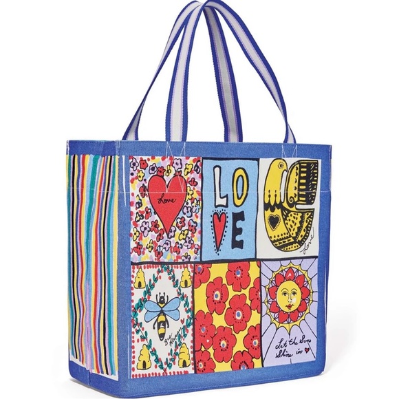 BRIGHTON You Warm My Heart Canvas Tote NWT - Picture 10 of 10